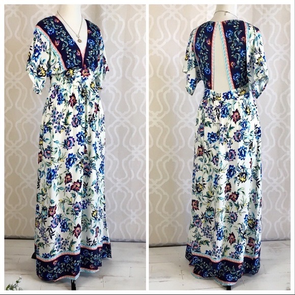 Wildflower Boho Prairie Maxi Dress - Picture 2 of 8